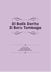 Image of E-book Dibalik Derita Si Boru Tombaga