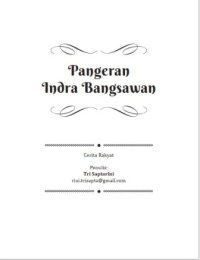 Image of E-book Pangeran Indra Bangsawan