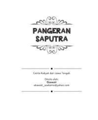 Image of E-book Pangeran Saputra